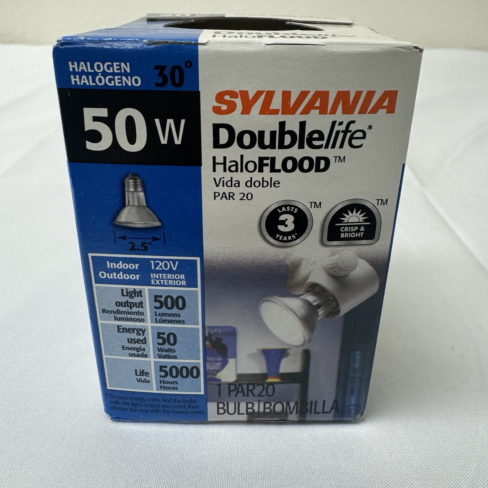Sylvania PAR 20 Replacement Halogen Lamp Bulb 50W 30° Indoor Outdoor