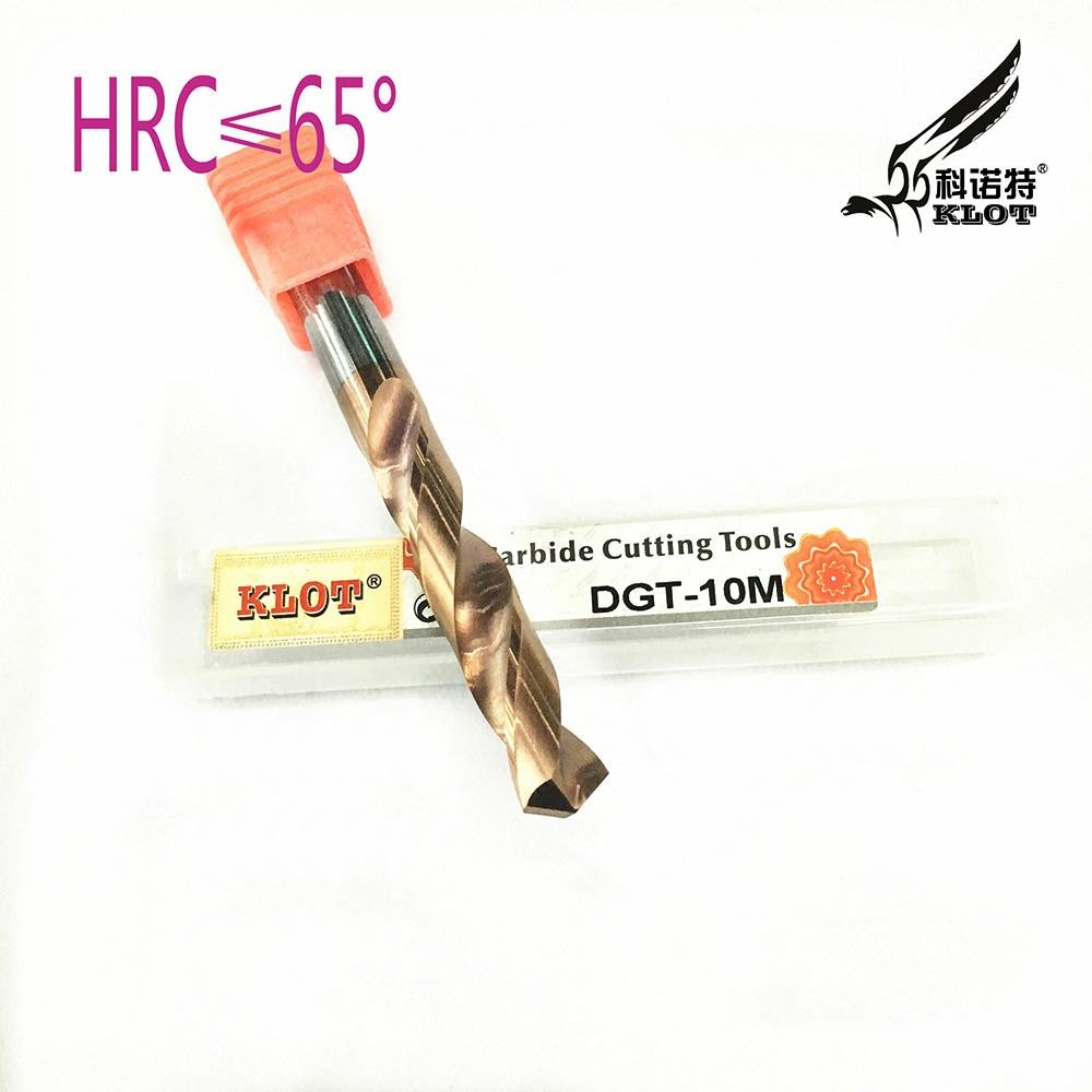 HRC65 TiCN Coated SolidCarbide Drill Bit 4.1mm-20mm 2-Flute Extended Length