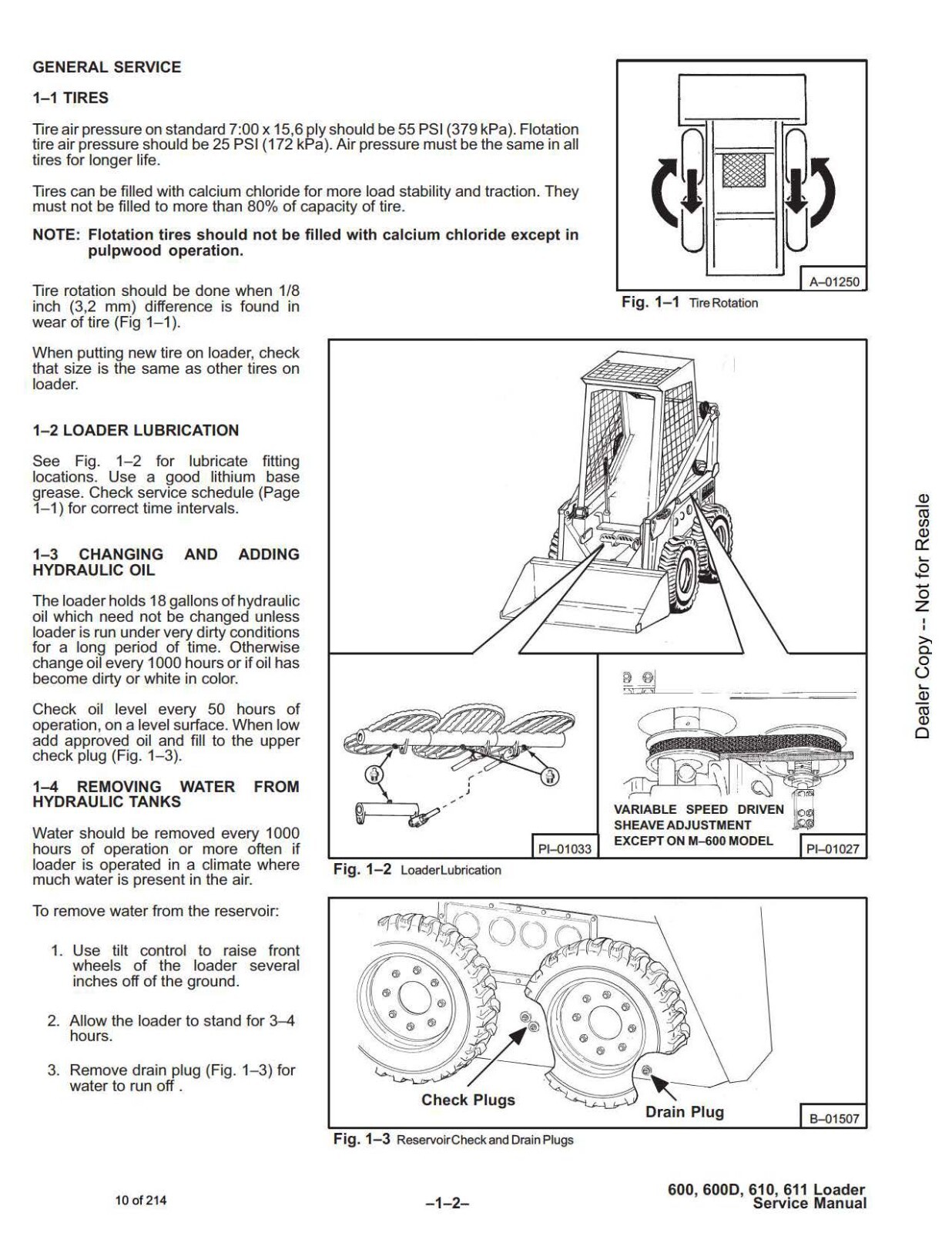 Bobcat 600 600D 610 611 Skid Steer Loader Service Shop Repair Manual 6556276