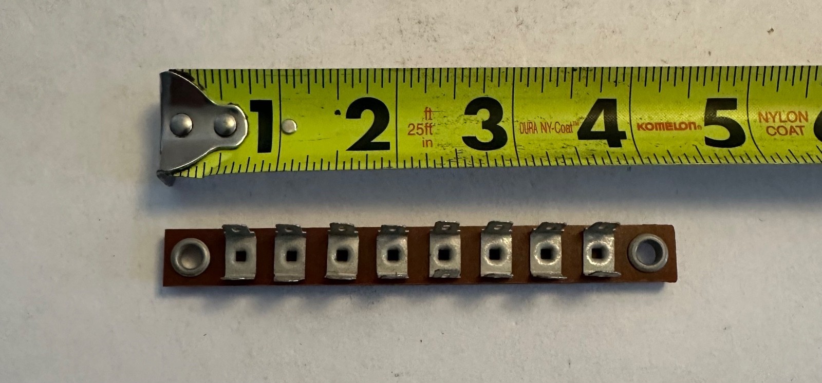 8 Lug Common Phenolic Terminal Strip (QTY 8) Slide connector or solder