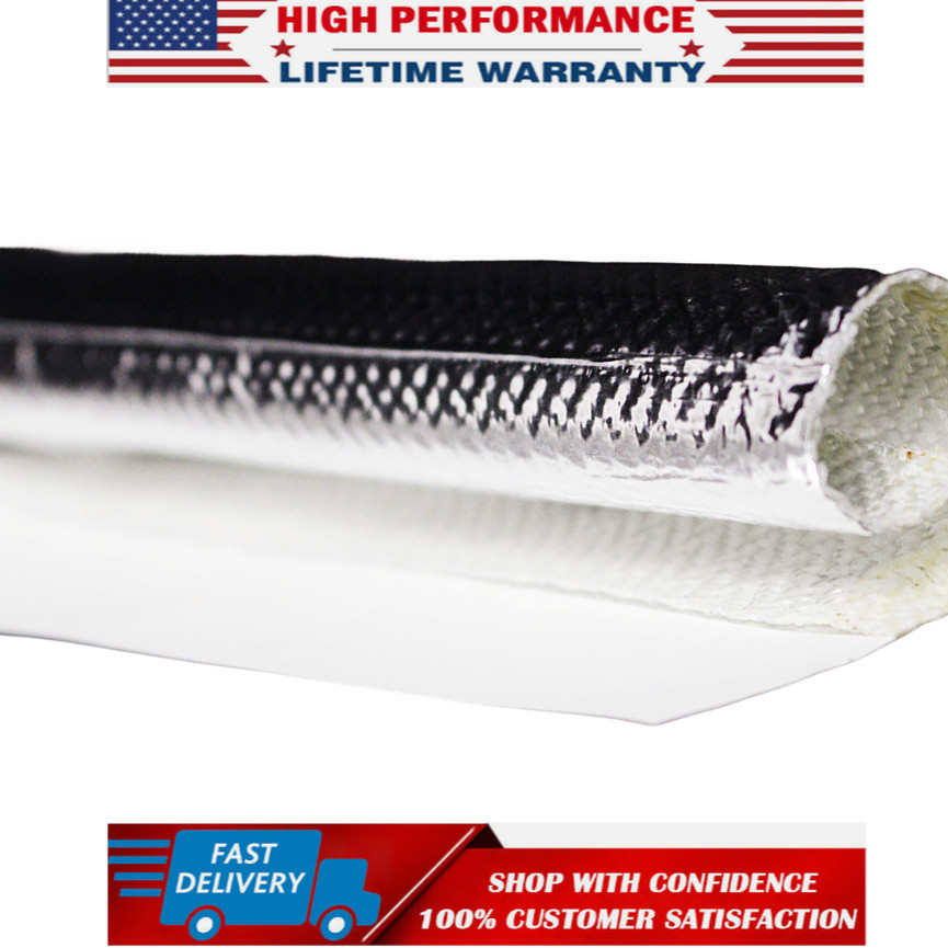 1″(25mm) ID Self-wrap Heat Shield Sleeve Thermal for Hoses Cables, Automotive