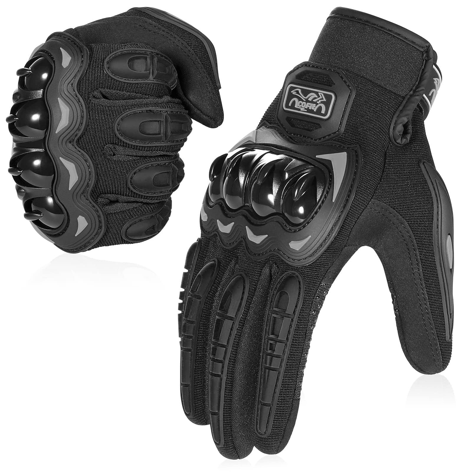 Motorcycle Gloves for Men and Women, Full Finger Touchscreen Motorbike Gloves…