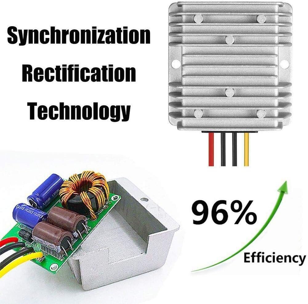 DC 48V 36V to DC 12V 20A 240W Converter Step Down Voltage Regulator Waterproof