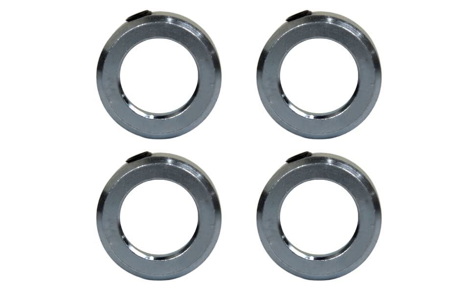 1/2″ Bore Zinc Plated Shaft Collars Set Screws OD 1″ Width 7/16″ (4 PCS)
