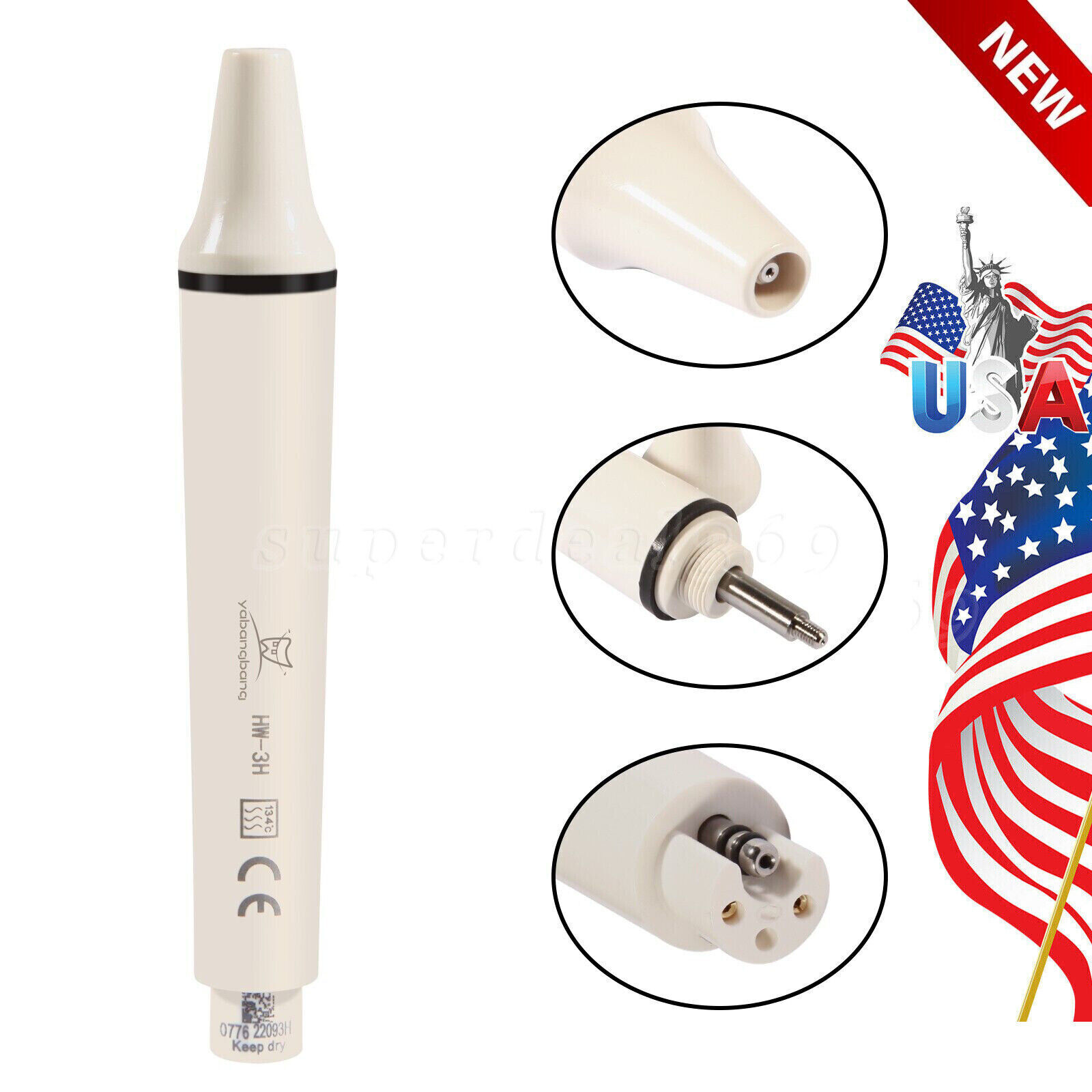 Dental Detachable Ultrasonic Piezo Scaler Handpiece fit EMS Woodpecker HW-3H