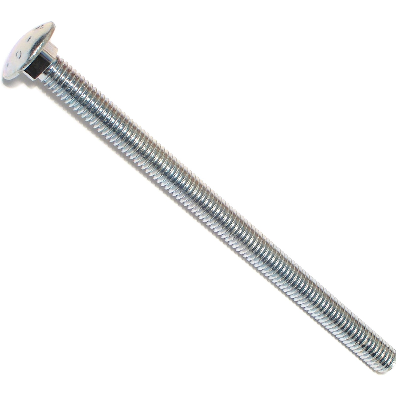 4 PCS Carriage Bolts 3/8-16 x 6 Inch Zinc Plated Steel Fastener Hardware