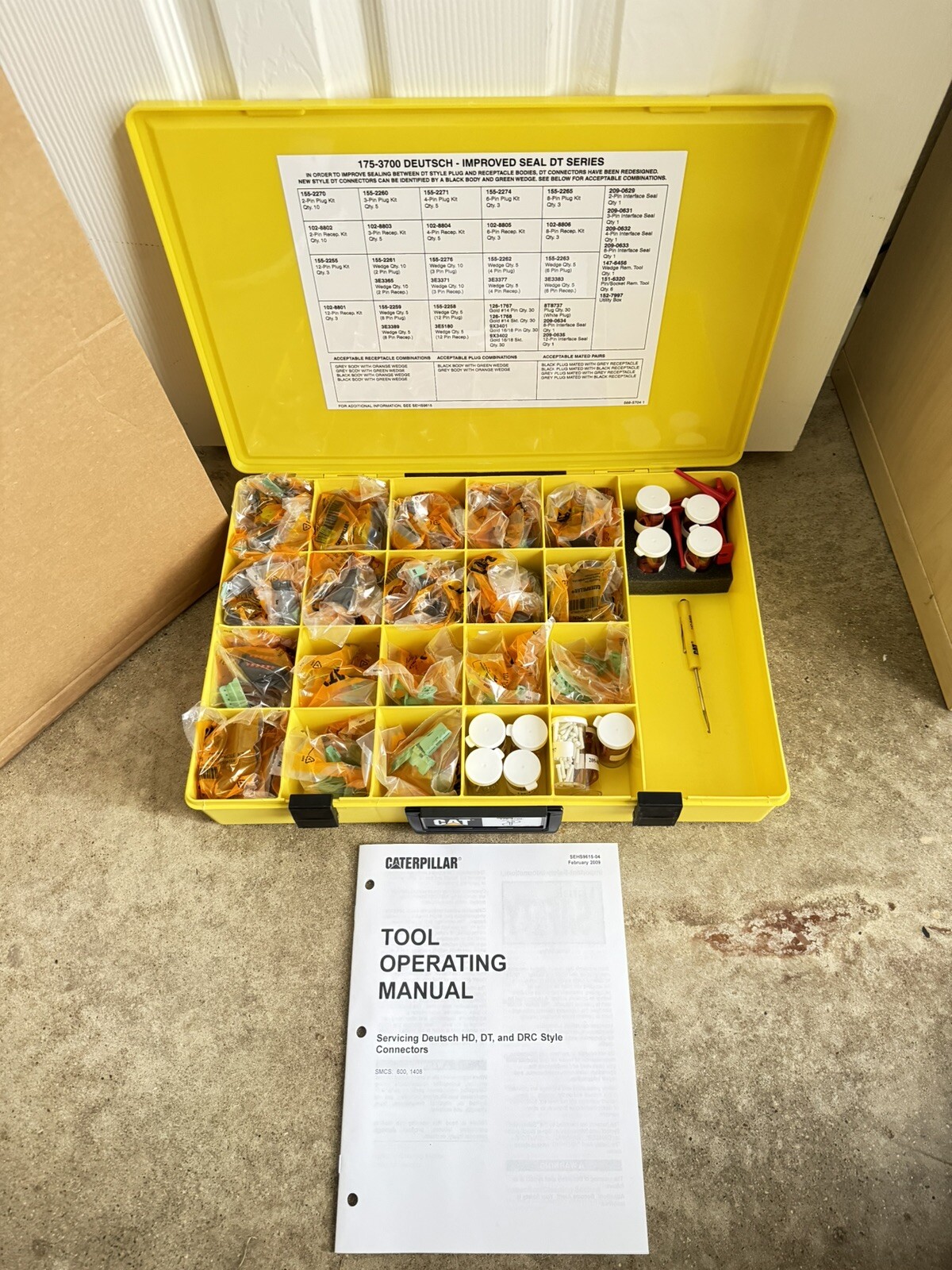 Caterpillar 175-3700 DEUTSCH SEAL DT SERIES FIELD SERVICE KIT – NEW SEALED