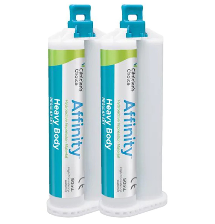 Clinicians Choice 23400 Affinity VPS Material Heavy Body Regular Set 2/Pk