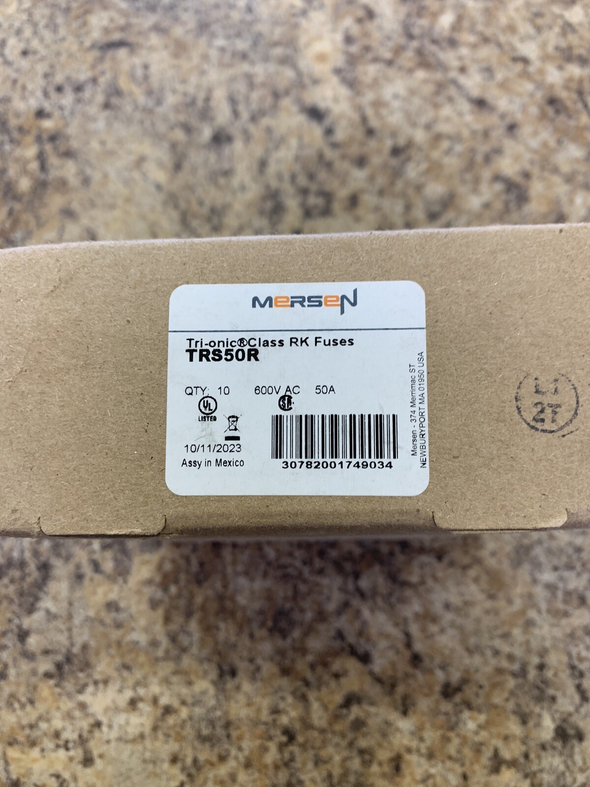 10 Mersen Ferraz Shawmut TRS50R Tri-Onic Time Delay Fuses 50 Amp 600v Class RK5