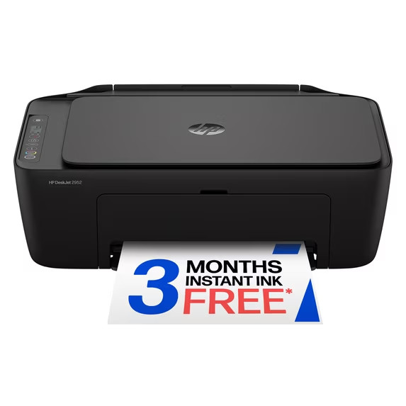 HP DeskJet 2952 Wireless All-in-One Color Inkjet Printer, 3 Months Free Instant
