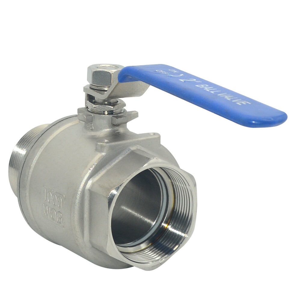 US Stock 2″ inch NPT threaded MALE to Female Full Port Ball Valve Stainless 304