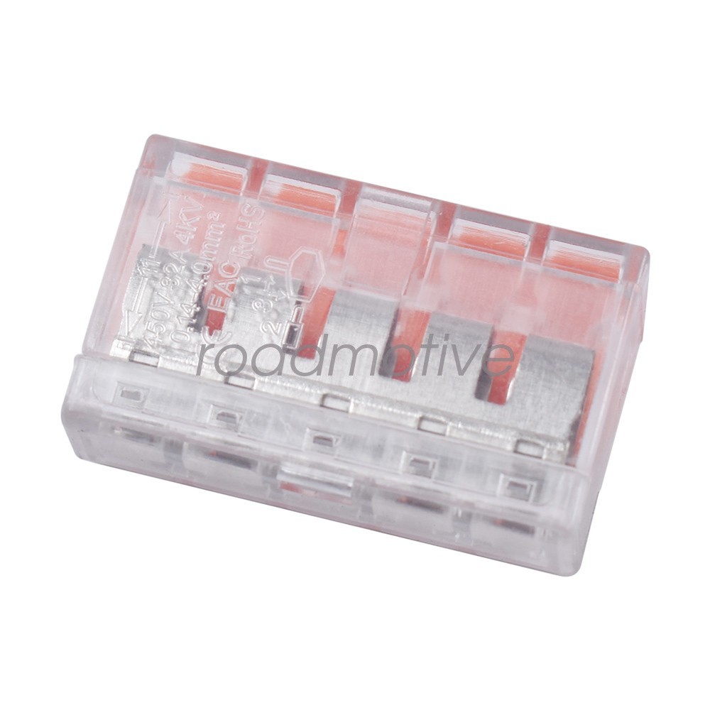 For Wago 221 Lever Nuts Compact Splicing Wire Connectors – 2/3/5 Terminal 90Pcs