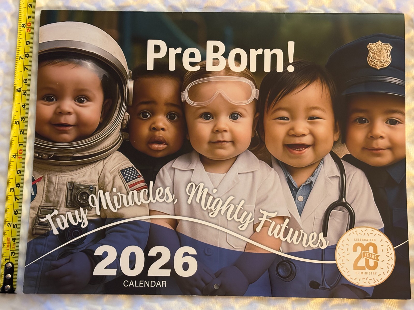 PreBorn! – Tiny Miracles, Mighty Futures – 2026 Wall Calendar – 12 Months