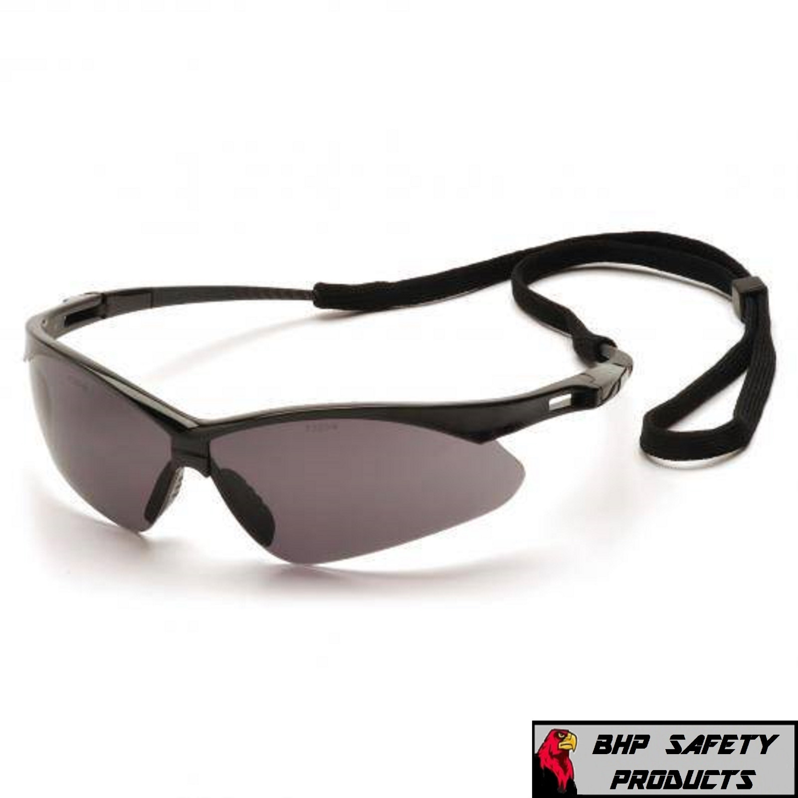 (12 PR) PYRAMEX PMXTREME SAFETY GLASSES GRAY LENS BLACK FRAME SUNGLASS SB6320SP