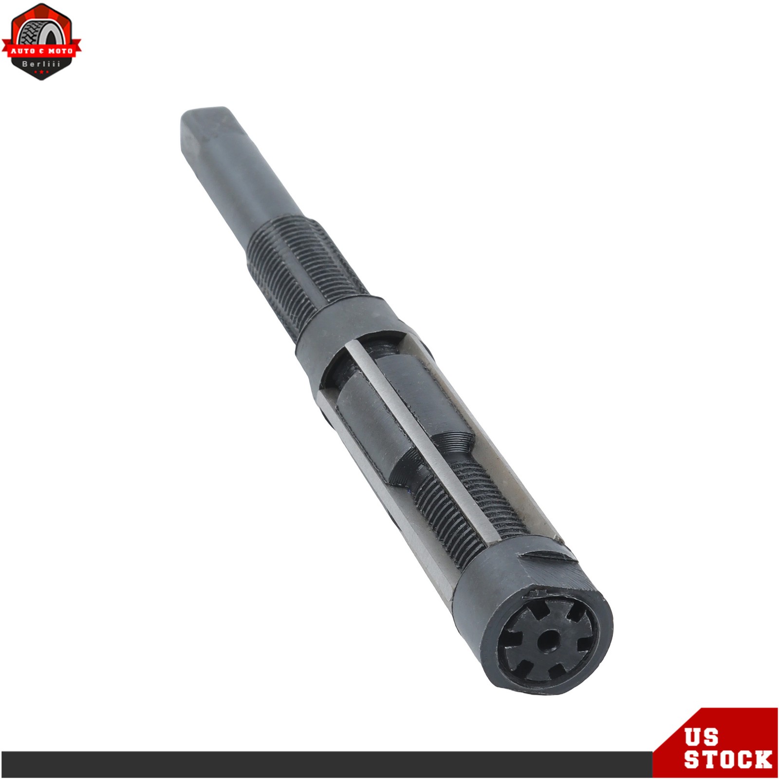 Adjustable 181mm Hand Reamer 19-21mm Cut Dia HSS 6 Flutes Milling Cutter Tool
