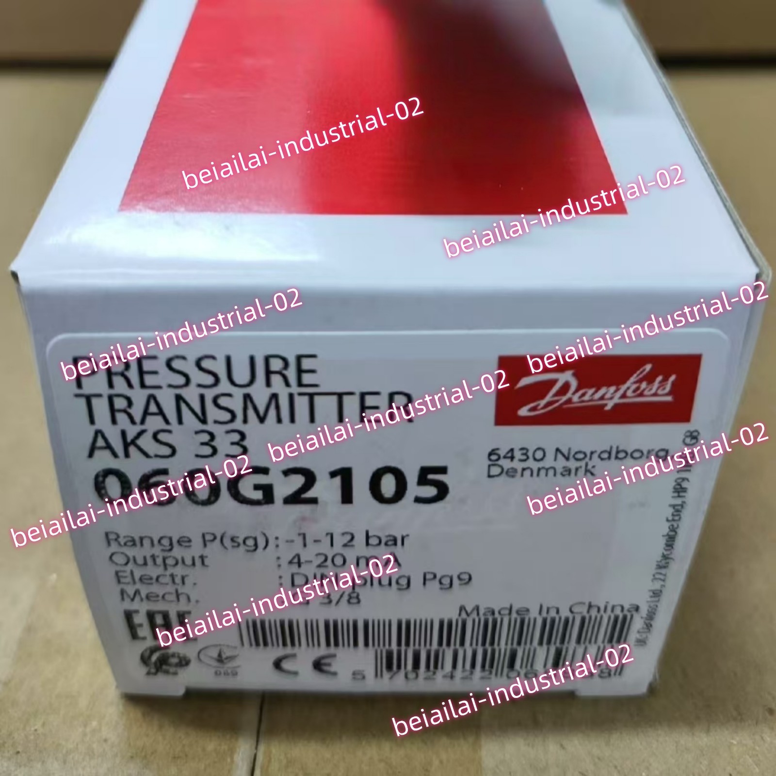 Danfoss 060G2105 AKS33 Pressure Sensor#1pcs new in box