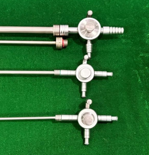 3pc Laparoscopic Thumb Suction Irrigation Cannula SS Reusable Instruments