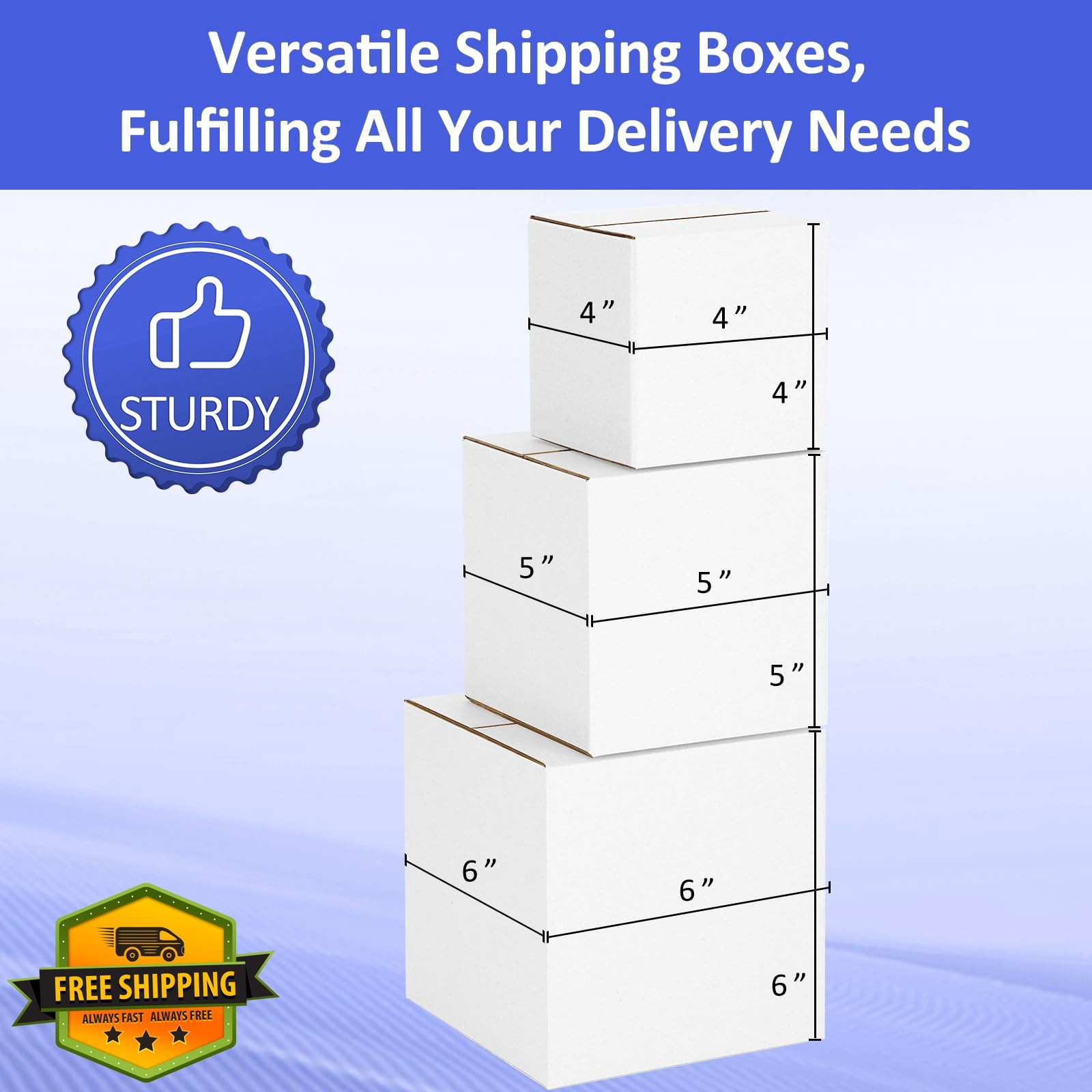Eupako 12 Pack Small Shipping Boxes Assorted Sizes, 4x4x4 and 5x5x5 and 6x6x6…