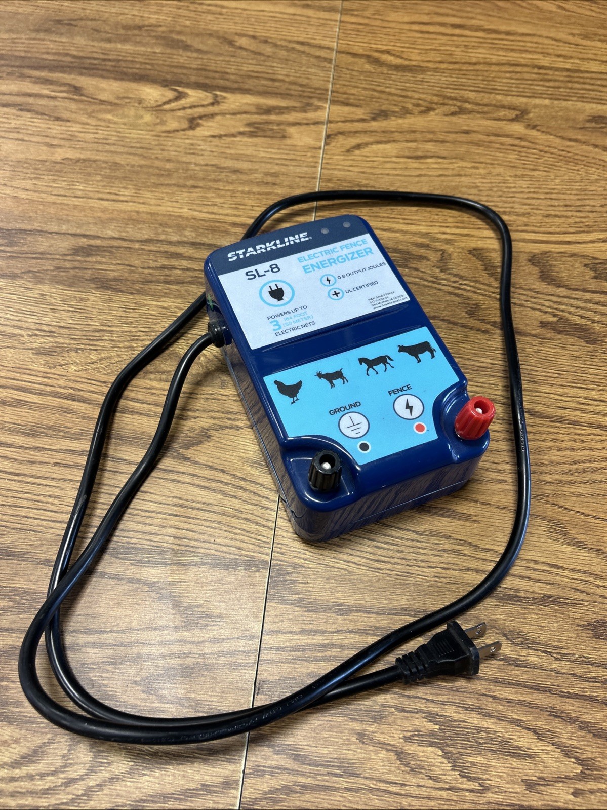 Stark line SL-8 Electric Fence Energizer .8 Output Joules Power Electric Nets
