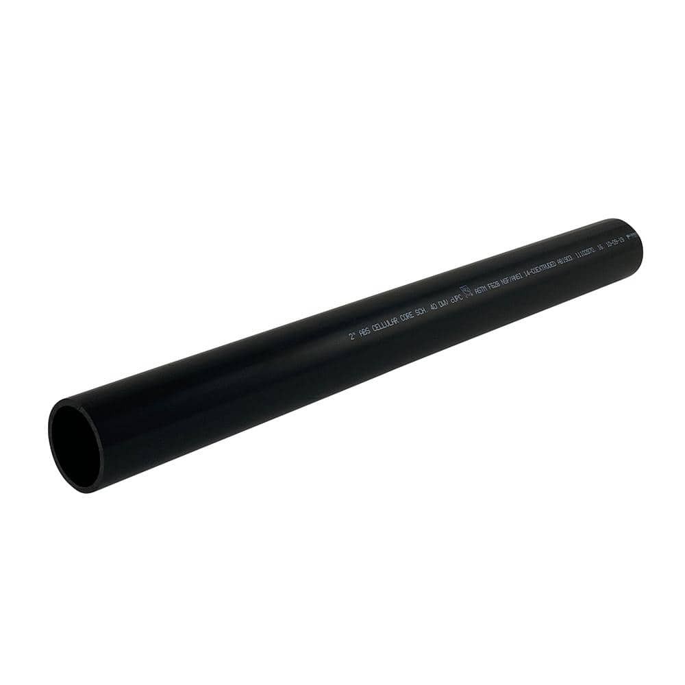 1-1/2 In. X 24 In. Plastic ABS Pipe – Durable and Versatile Piping (2 pack)
