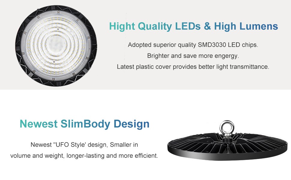 100W UFO Led High Bay Light Shop Industrial Commercial Factory Warehouse Fixture