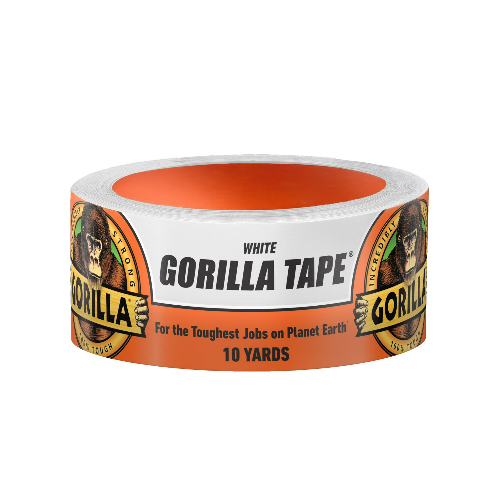 Gorilla Glue White Tape, 10 yd Roll, Incredibly Thick and Strong.