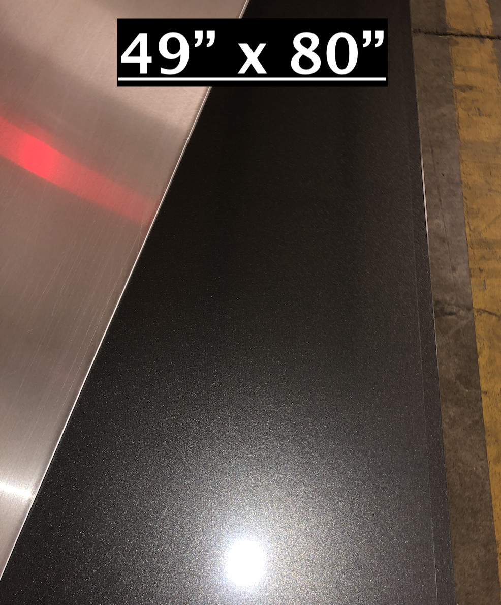 49″ x 80″ Charcoal Grey Aluminum Sheet, Flat .030” Thick – Cargo Trailers, Etc.