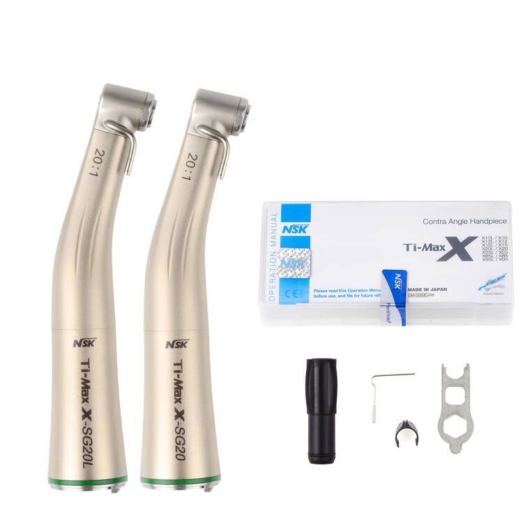 Ti-Max Dental 20:1 Fiber Optic Implant Contra Angle Handpiece SG20L/SG20 Fit NSK
