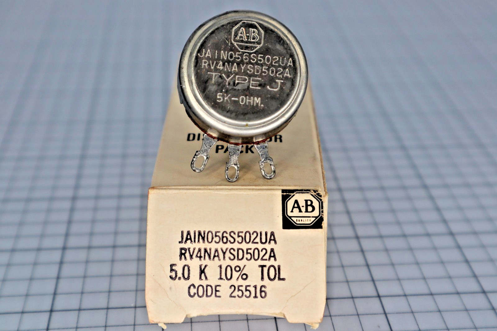 *Single* ALLEN BRADLEY JAIN056S502UA POTENTIOMETER RV4NAYSD502A 5K 10%