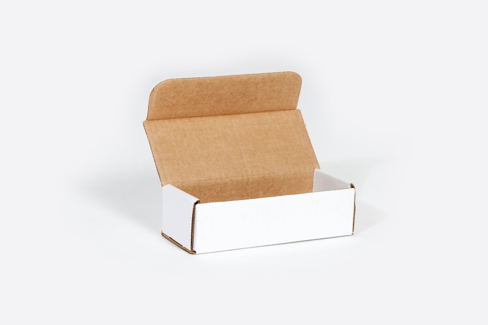 50/cs White Corrugated Mailer Boxes, Reuseable Kraft Carton 4x3x2″ 200#/ECT-32