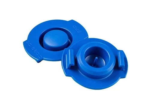 Nordson EFD 7366113 Syringe Barrel End Caps, 5cc, Blue, 50/Pkg, Optimum Series