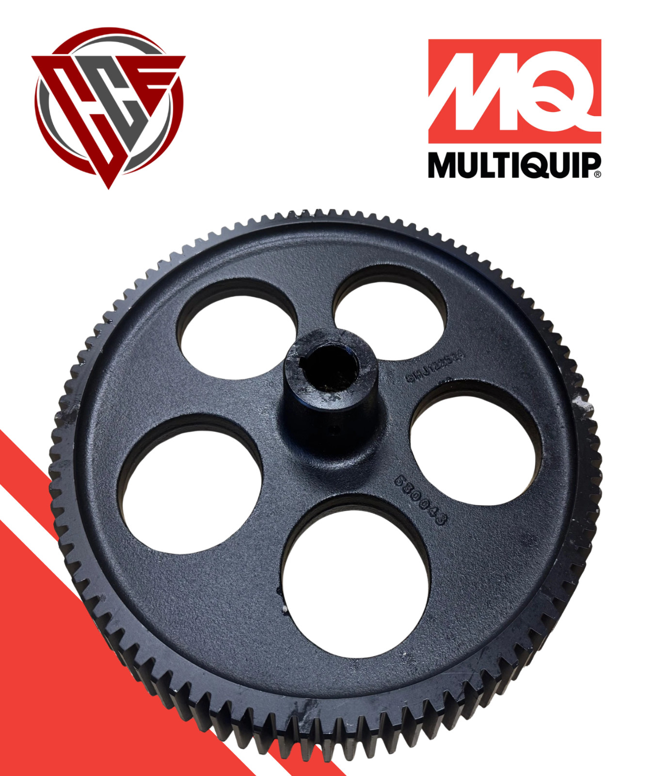 Genuine OEM Mutiquip 530043 Gear Bull Cast for EM/WM70/90S,P Only