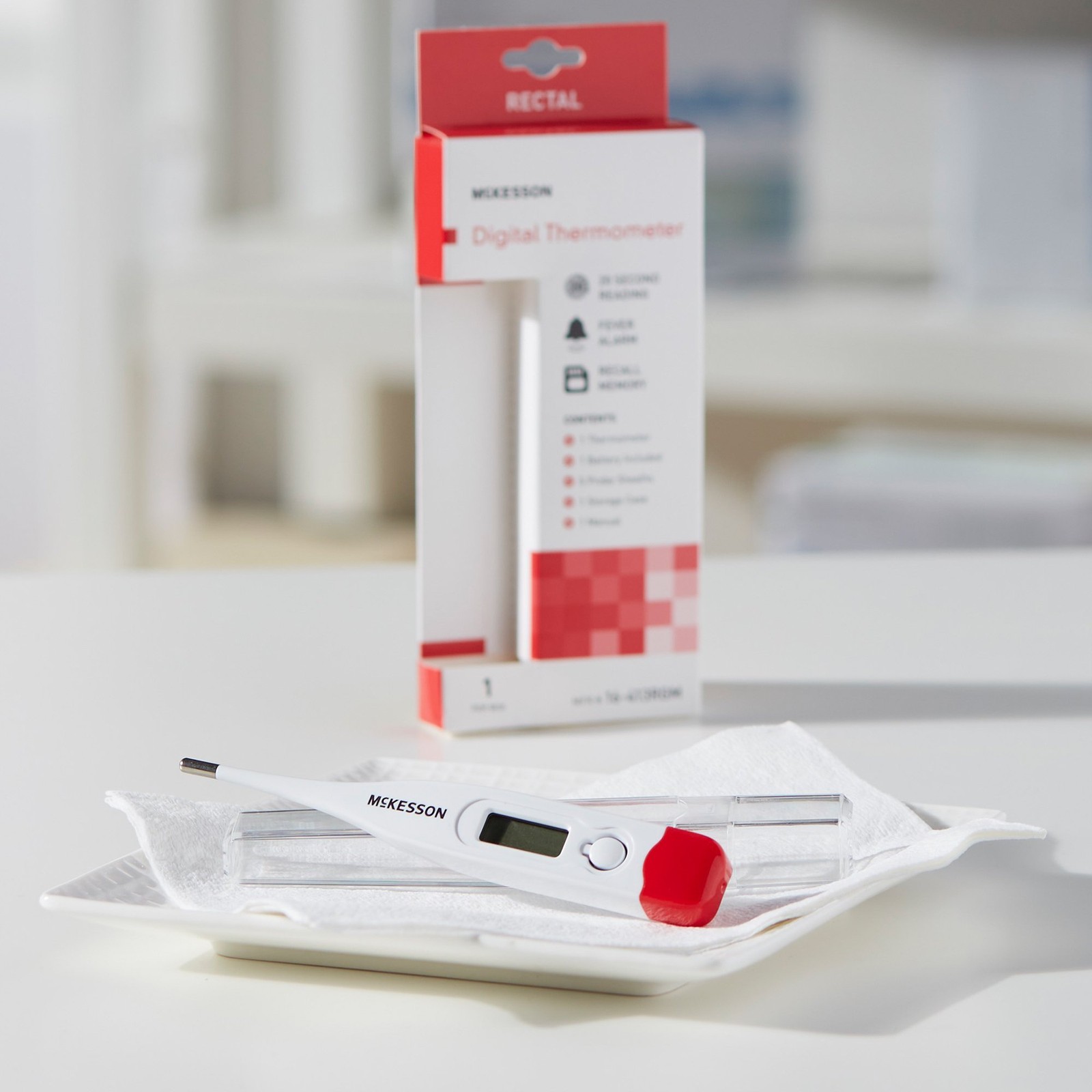 McKesson Digital Thermometer Stick Digital Display 16-413RGM 1 Each