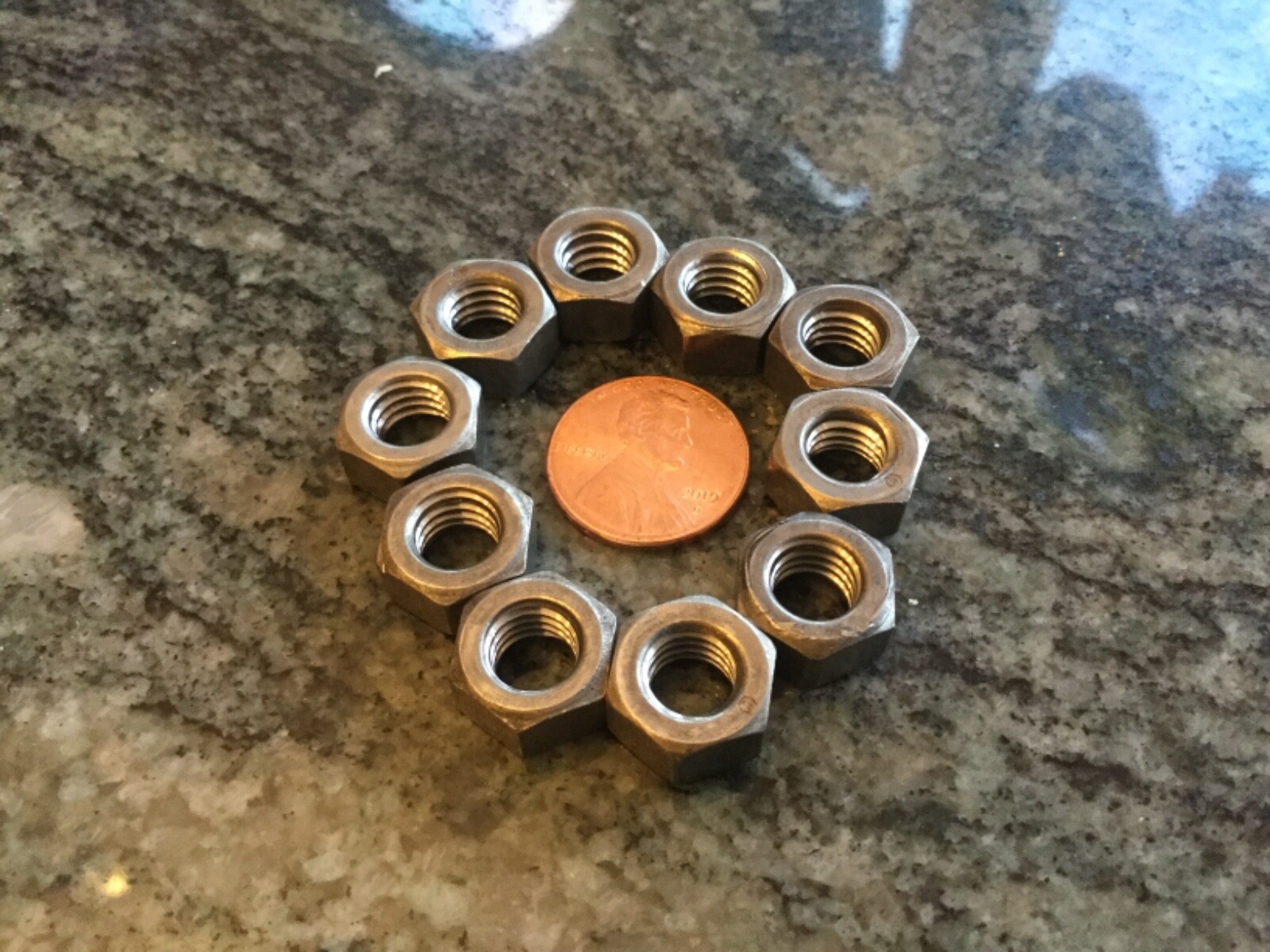 Lot of 10 pcs 5/16-18 5/16 18 303 304 stainless hex nuts NON magnetic nut