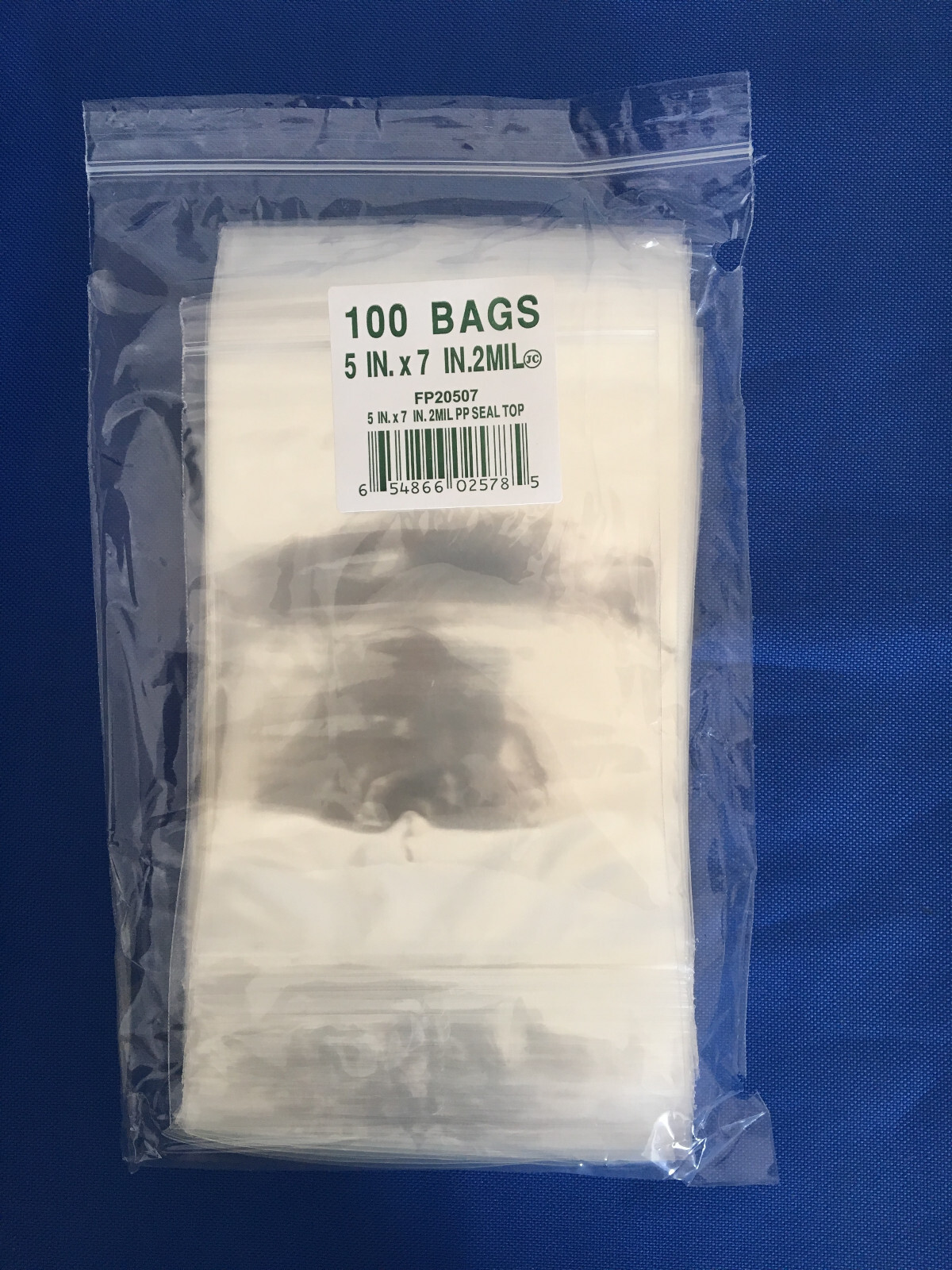 Clear Elkay Plastics Cello Reclosable Polypropylene Ziplock Hang-Hole Bags 2Mil