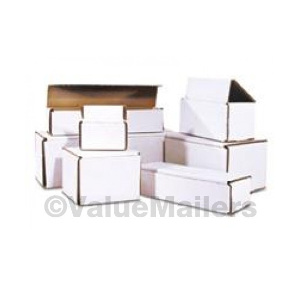50 – 8x4x3 White Corrugated Shipping Mailer Packing Box Boxes