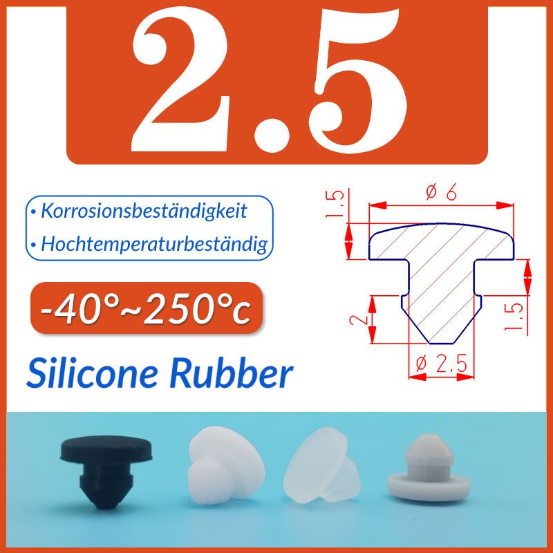 Silicone Rubber Grommet Plug Bungs Cable Wiring Protect Bushes 2.5mm-60.6mm