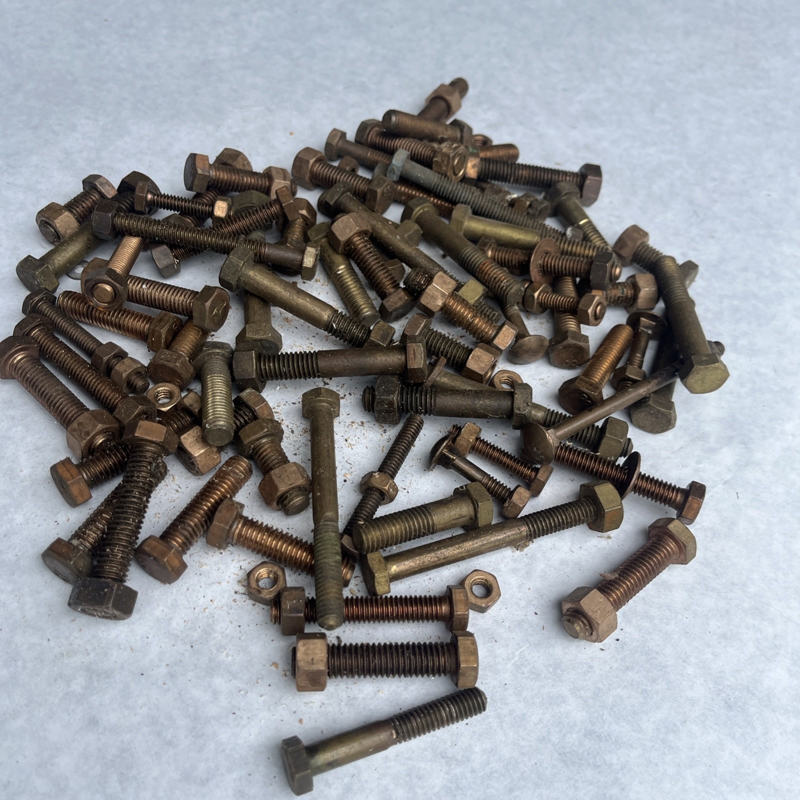 Over 5 Pounds Brass Bronze Cap Screws Etc 1/4 ,5/16 ,3/8