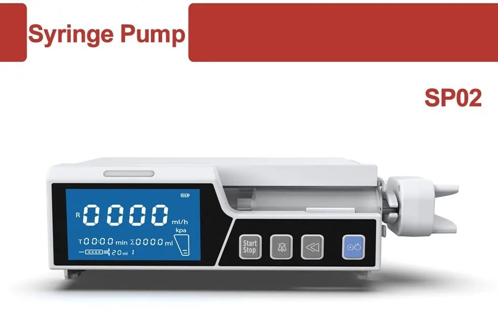 4.3 inch Touch Screen Syringe pump Stackable Type Human or Veterinary Use