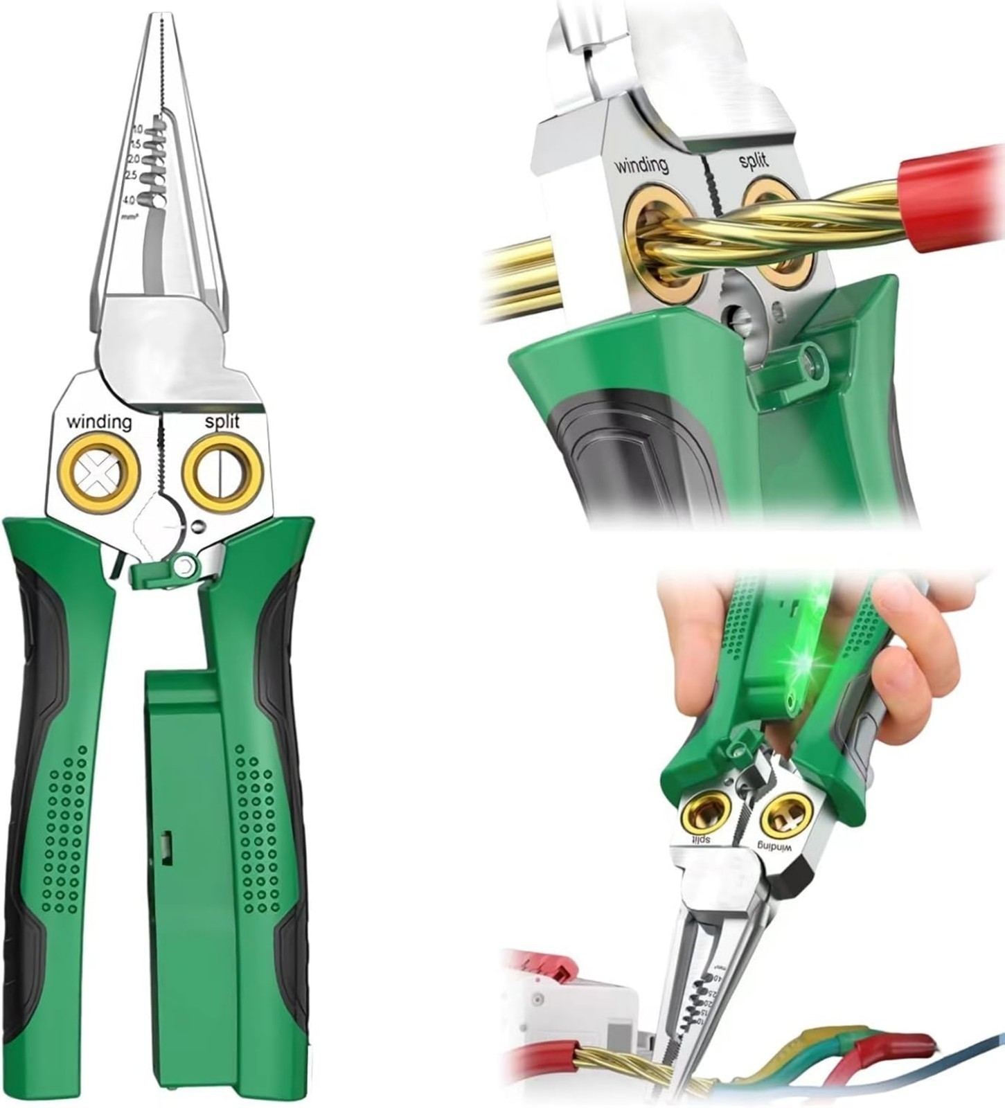 Multifunctional Hand Tool Wire Stripper Twister Voltage Tester Pliers