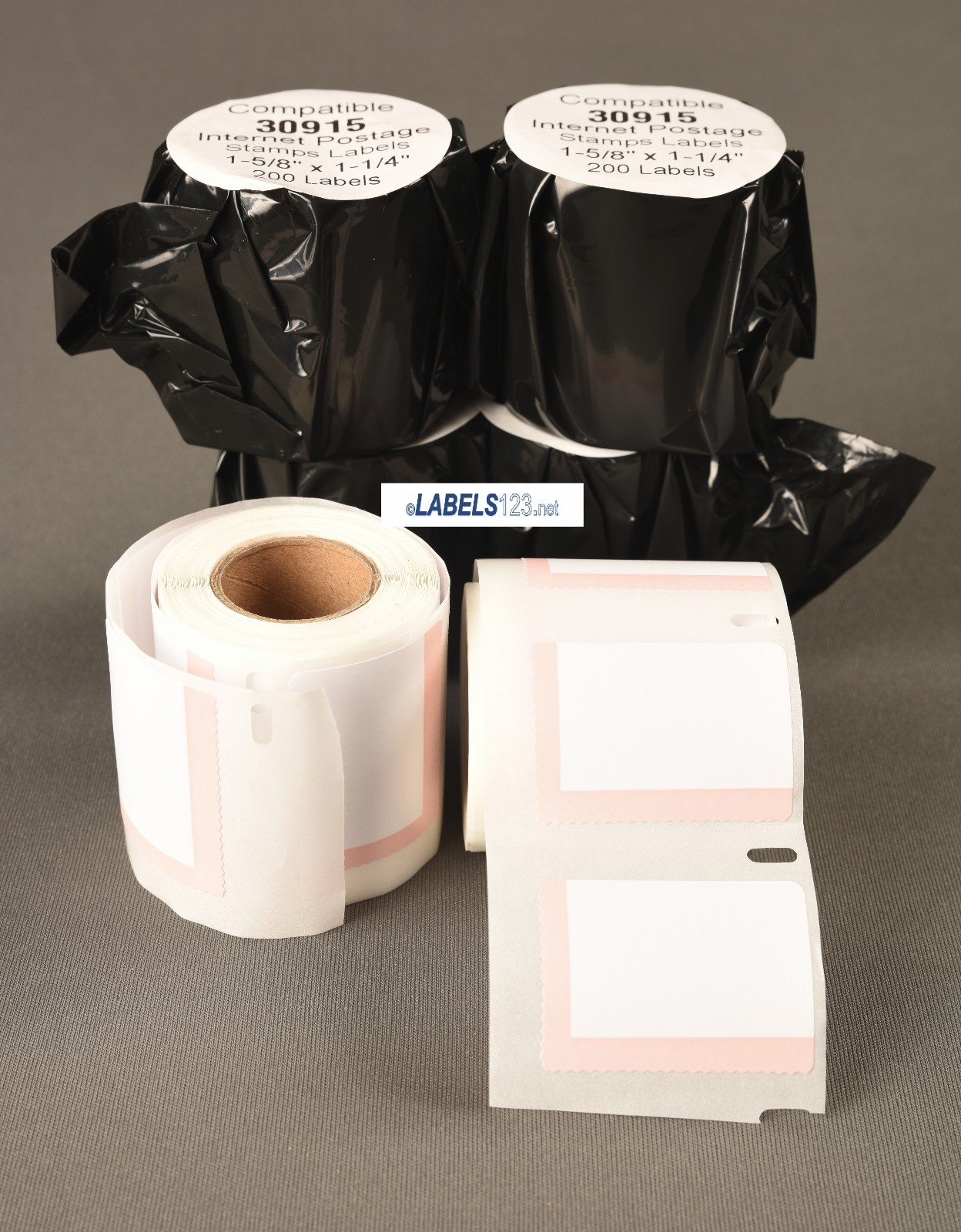 100 Rolls-Compatible Dymo 30915 USPS Postage Stamp Labels 1-5/8” x 1-1/4”