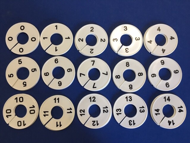 CLOTHING SIZE DIVIDERS-WOMENS 0,1,2,3.4.5.6.7.8.9.10.11.12.13.14 **1 EACH SIZE**