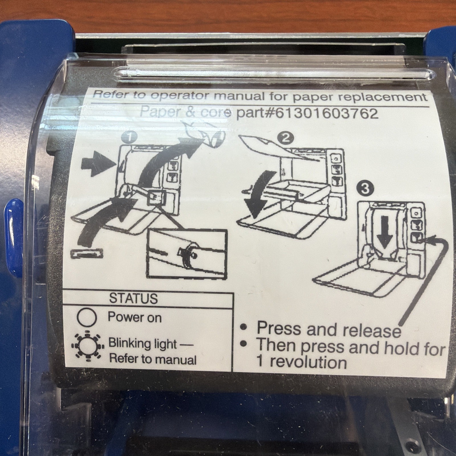 GETINGE THERMAL PRINTER 61301603760 PANEL MOUNT V1.4A