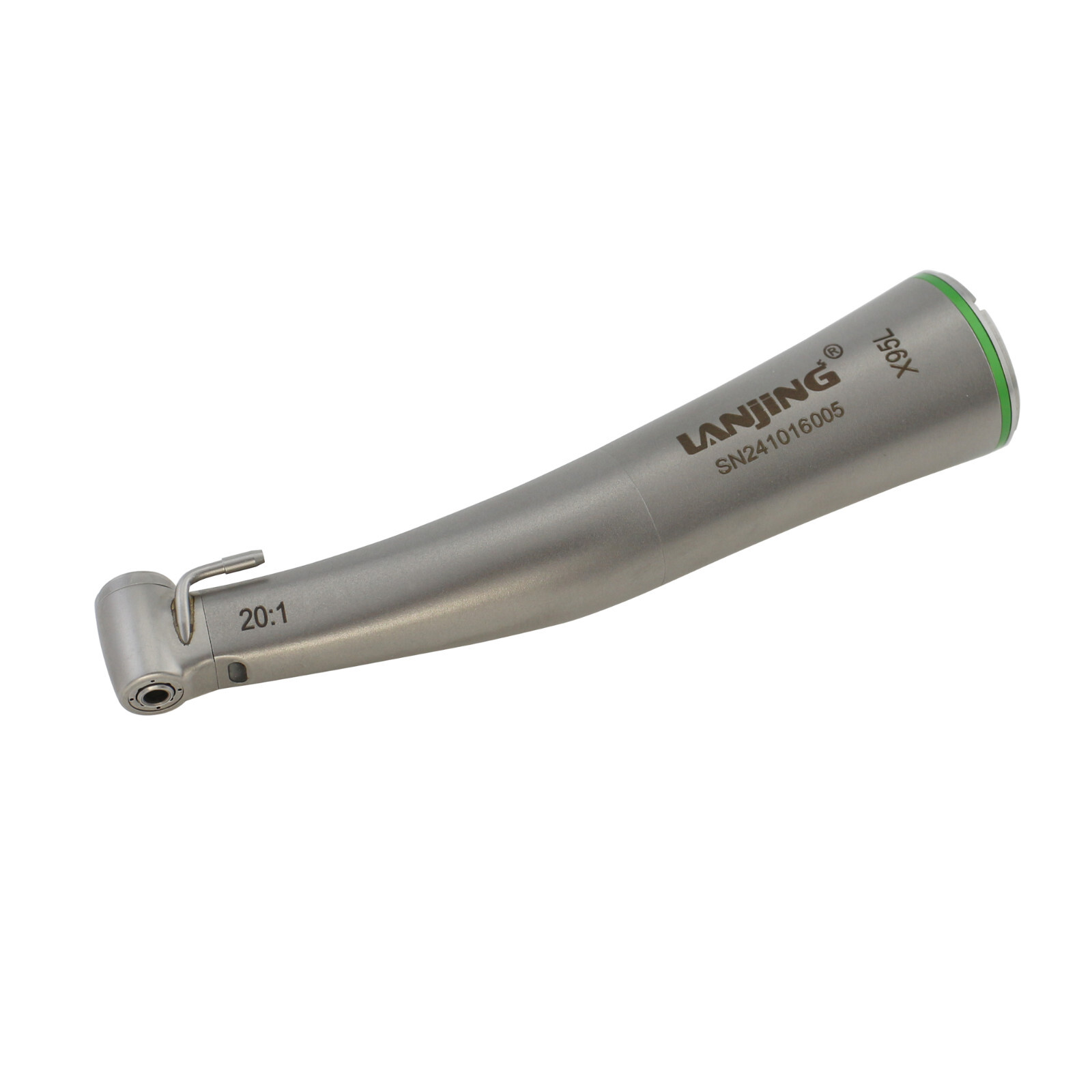 Dental 20:1 LowSpeed Handpiece LJ-201CAB Contra Angle MiniHead Fiber Optic 75Ncm