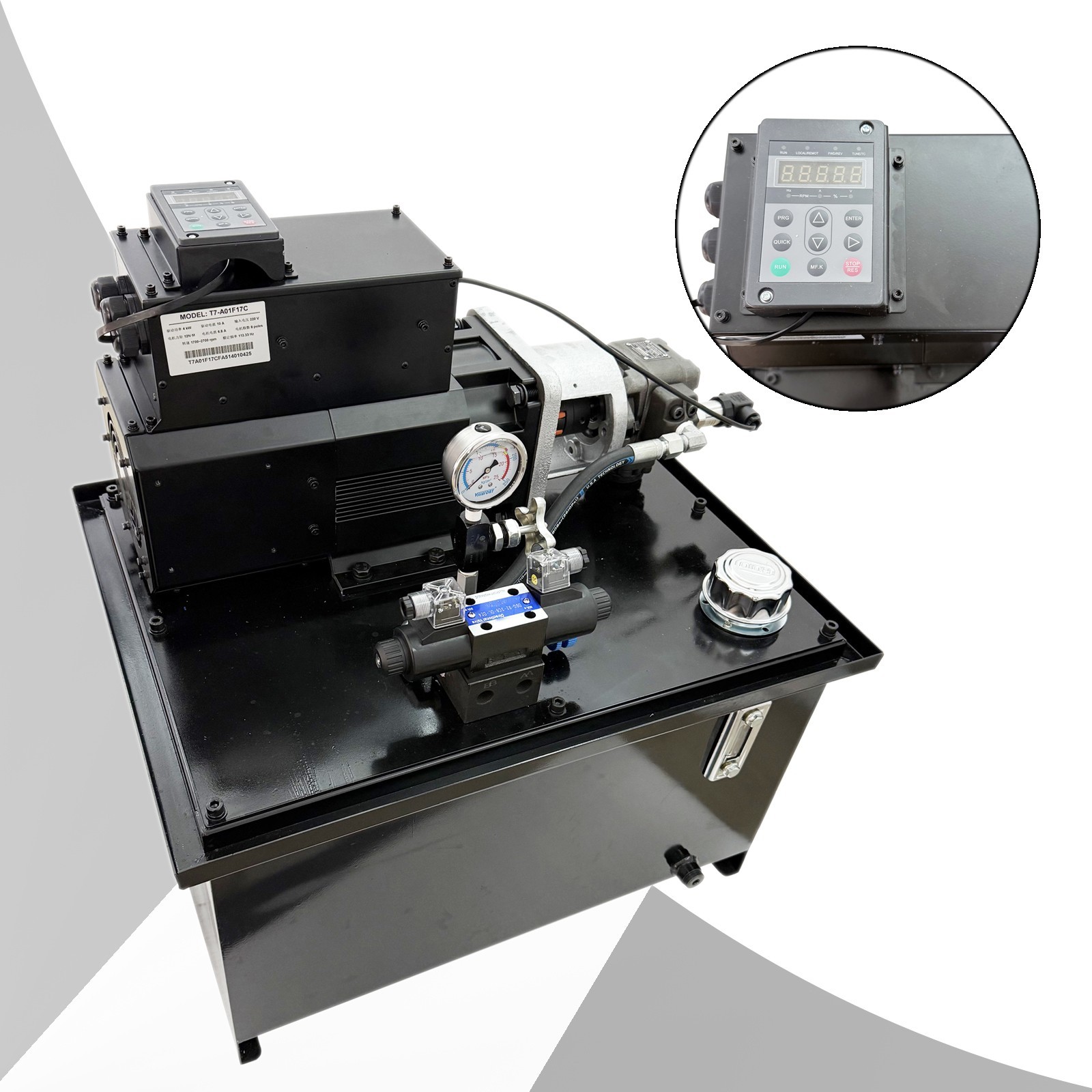 Servo Hydraulic Power Unit (220V 3PH, 3000W, 20L/min, Double-Acting, 84QT, 1450