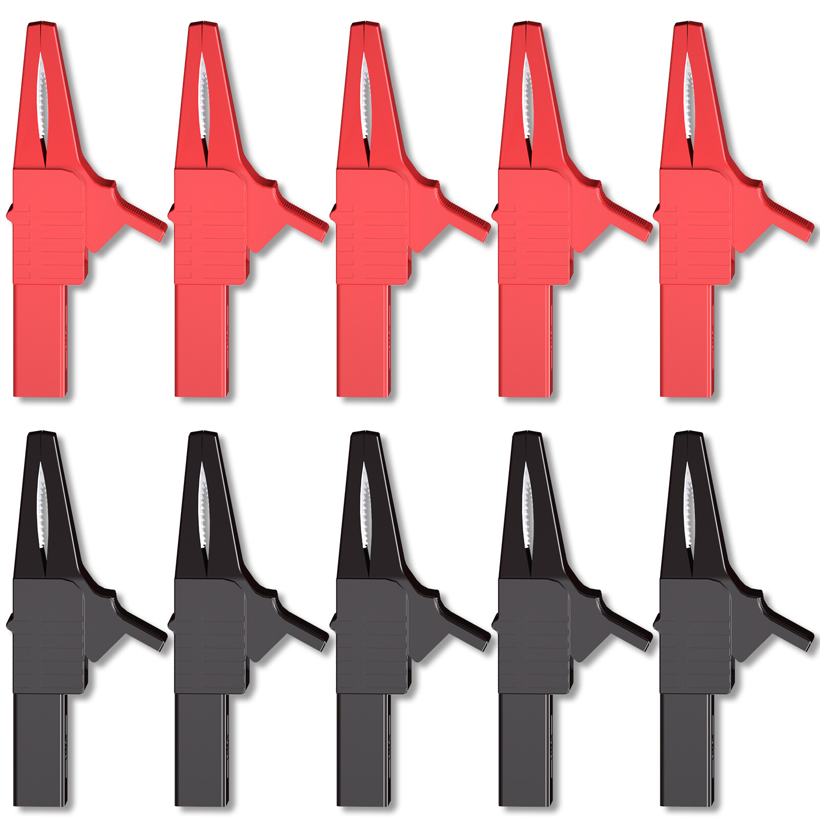 10PCS Heavy Duty Alligator Clip Insulated Crocodile Clip with 4mm Banana Socket