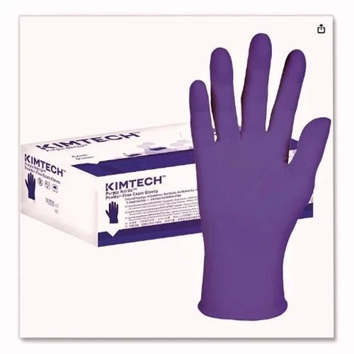 Kimtech PURPLE NITRILE Exam Gloves, Large, 6 mil Thick, 9.5″ Long, 100/Box