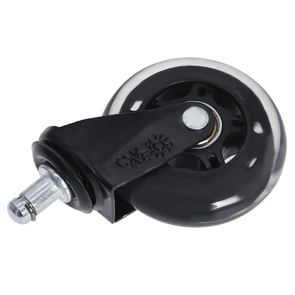 Set of 5 Office Chair Caster Rubber Swivel Wheels Replacement Heavy Duty 3 inch