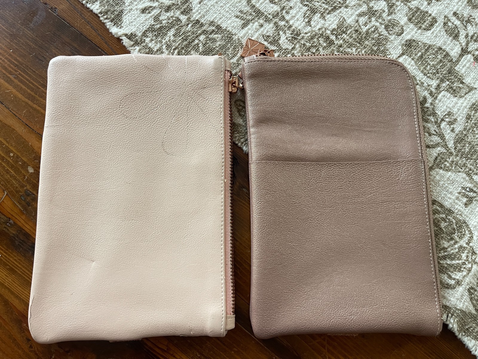 2 ERIN CONDREN PLANNY PACK POUCHES – LIGHT PINK & ROSE GOLD!