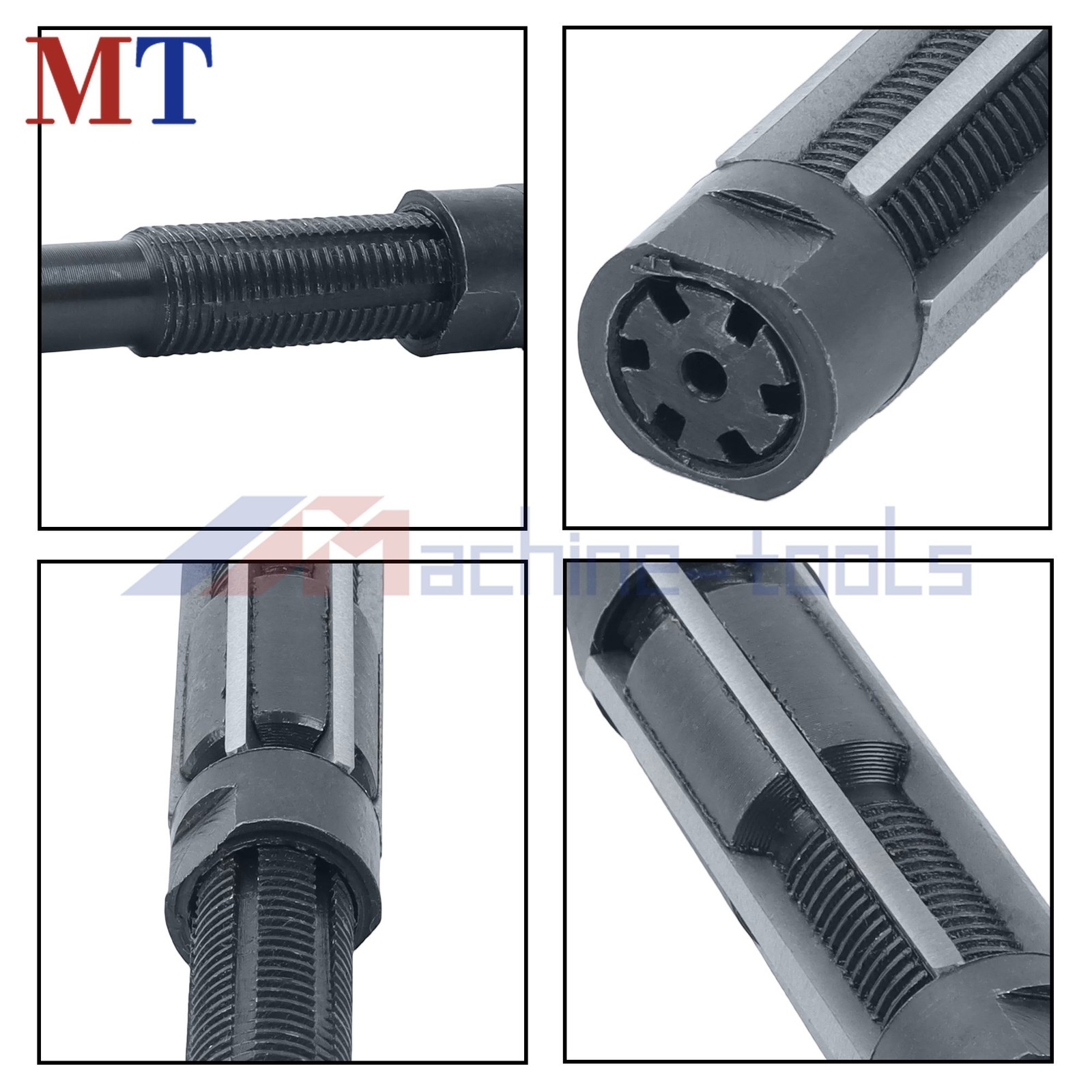 19-21mm Cut Dia 181mm Hand Reamer HSS H8 6-Flute Adjustable Milling Tool